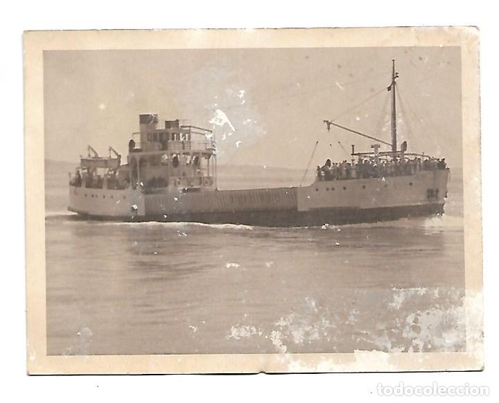 Antique Photography: PRECIOSA FOTOGRAFIA ANTIGUA DE - UN BARCO CARGUERO