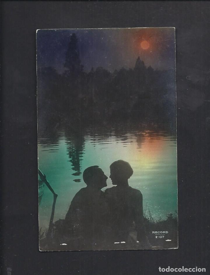 Antique Photography: Antigua postal romantica. Circulada