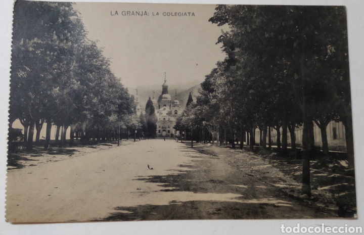 Alte Fotografie: Antigua postal La Granja : La Colegiata .Segovia .Ediciones Hauser y Menset
