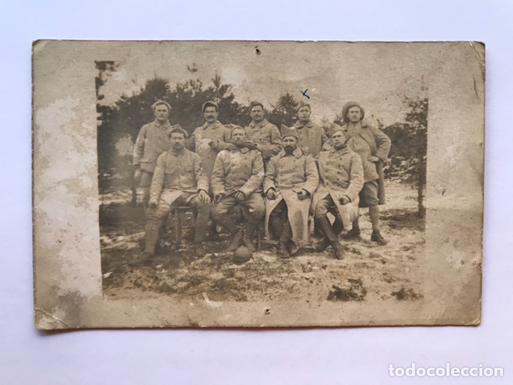 Fotografia antica: FOTOGRAF&Iacute;A ANTIGUA Francia y la I Guerra Mundial, fotograf&iacute;a de un grupo de combatientes (h.1915?)