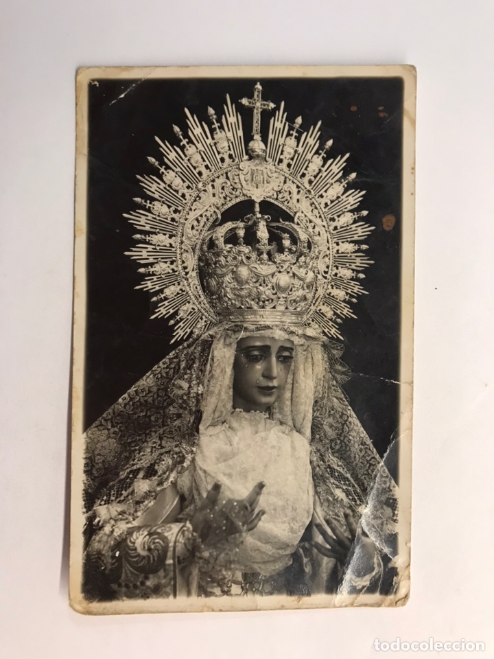 Alte Fotografie: MAR&Iacute;A SANTISIMA DEL REFUGIO. Patrona de San Bernardo. Fotograf&iacute;a C. Sanchez del Pando (h.1940?)