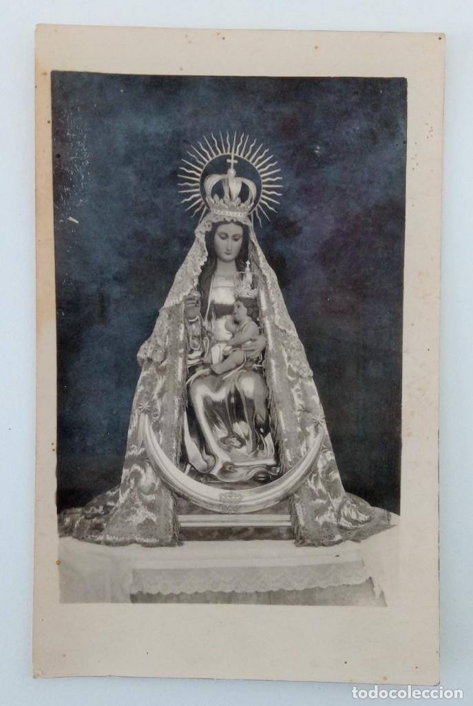 Fotograf&iacute;a antigua: TARJETA POSTAL FOTOGR&Aacute;FICA VIRGEN CON NI&Ntilde;O EN BRAZOS