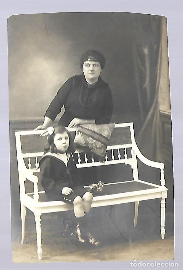 Photographie ancienne: 3501-ANTIGUA FOTOGRAFIA DE - MADRE E HIJA - FOTO - - - DE Pcp. SIGLO XX -