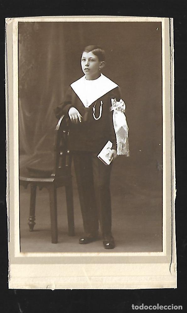 Fotografia antica: 3501-ANTIGUA FOTOGRAFIA DE - NI&Ntilde;O DE COMUNION- FOTO- - - DE Pcp. SIGLO XX - DE 1.921