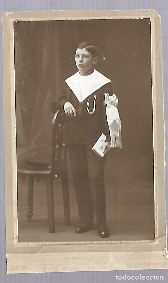 Fotografia antica: 3501-ANTIGUA FOTOGRAFIA DE - NI&Ntilde;O DE COMUNION - FOTO- - - DE Pcp. SIGLO XX - DE 1.921