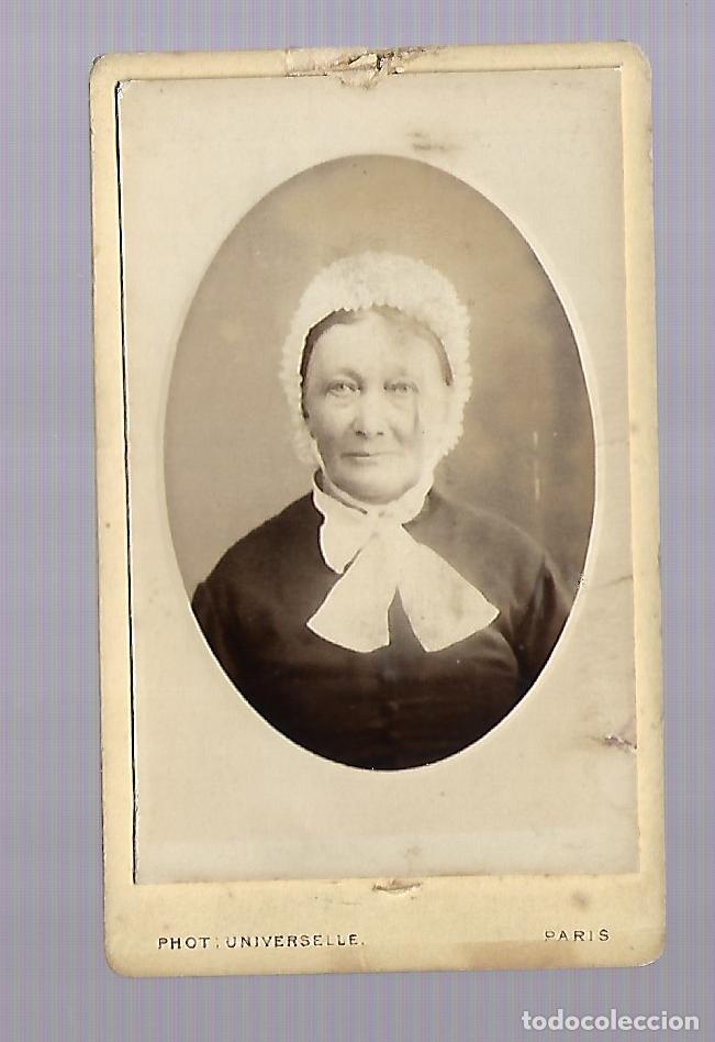 Photographie ancienne: 3501-ANTIGUA FOTOGRAFIA DE - UNA DAMA - FOTO-UNIVERSELLE- PARIS - - DE Pcp. SIGLO XX -