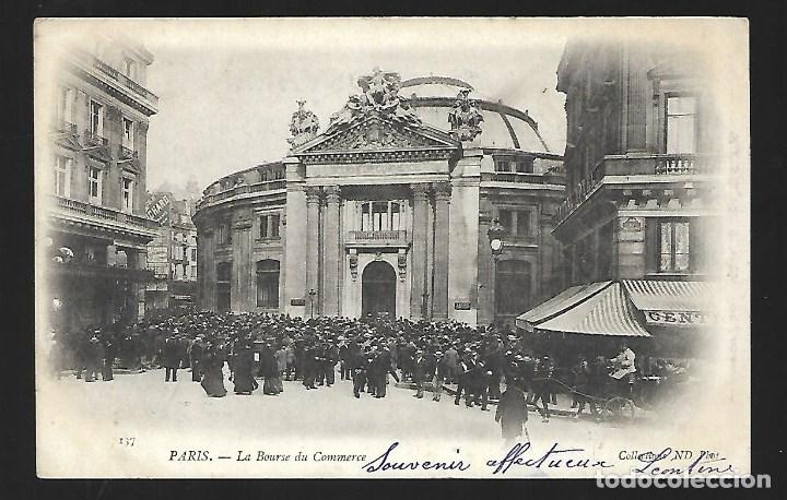 Photographie ancienne: 3501- PARIS.- ANTIGUA POSTAL DE LA BOLSA DE COMERCIO DEL 22- 11- 1.903 -SIN DIVIDIR