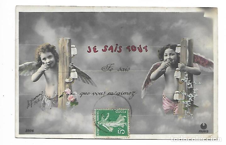 Antique Photography: 1R- ANTIGUA FOTO-POSTAL - PRECIOSAS NI&Ntilde;AS - BONNE ANNE - ESCRITA 9 - 1 - 1.909