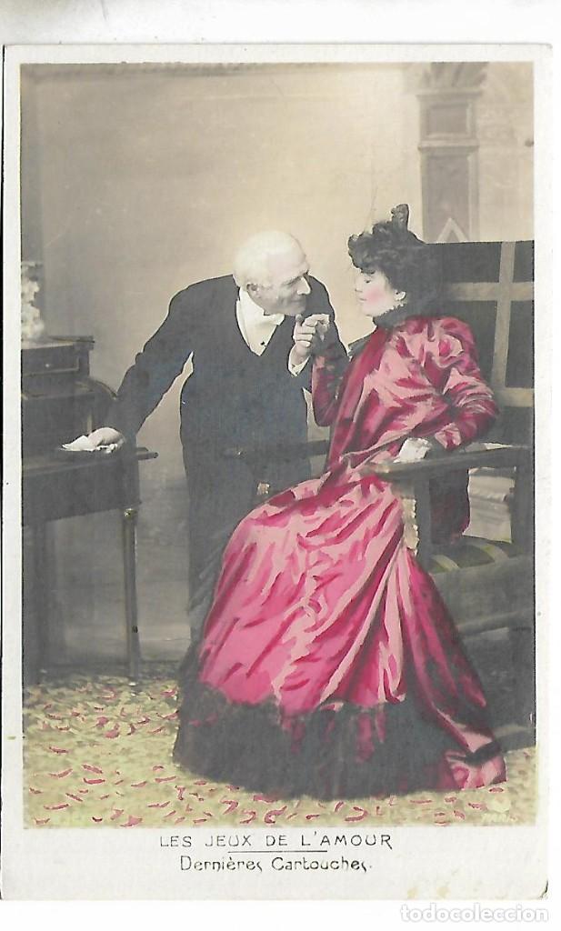 Antique Photography: 1R- ANTIGUA FOTO-POSTAL - UNA PAREJA - ROMANTICA - NUEVA