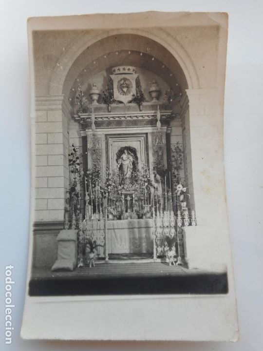 Alte Fotografie: ANTIGUA FOTOGRAFIA.ESTAMPA.RECUERDO NOVENARIO.LA PURISIMA.CASAS IBA&Ntilde;EZ.ALBACETE 1924.