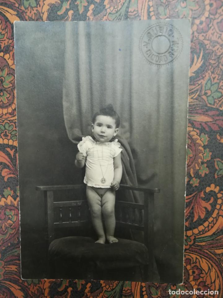 Fotografia antica: Antigua foto postal de personas de C&oacute;rdoba. Foto Rubio. Ciudad Real