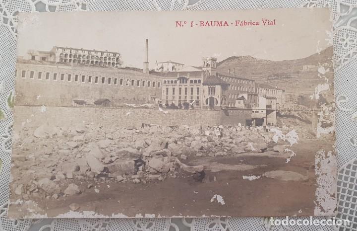 Alte Fotografie: POSTAL LA BAUMA FABRICA VIAL ESTADO EL DE LA FOTO