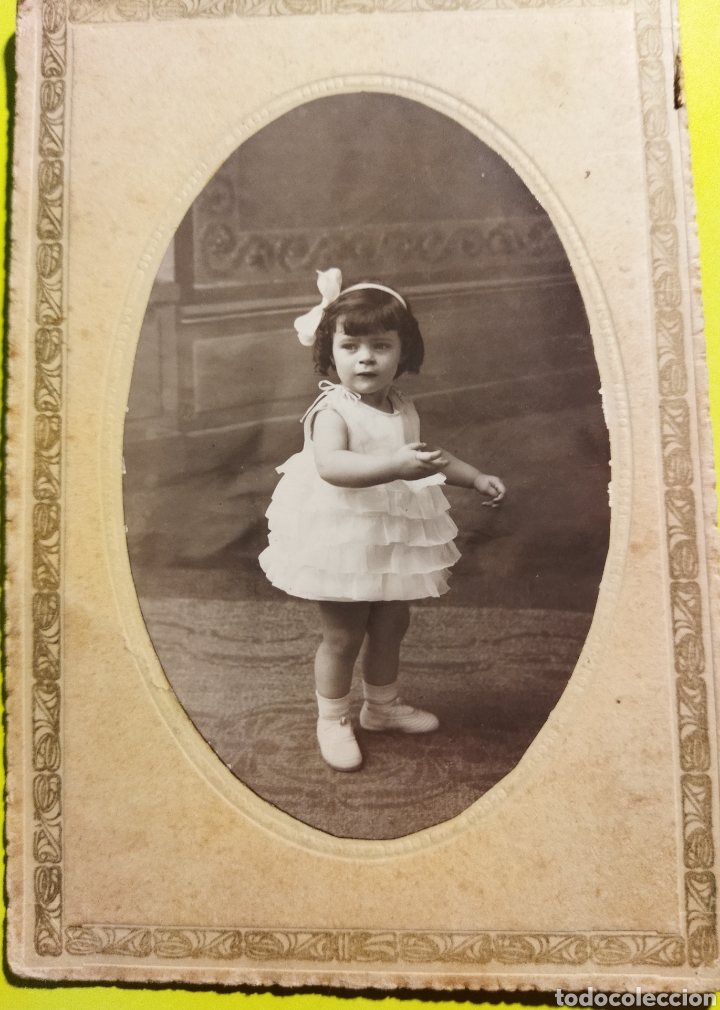 Photographie ancienne: Antiguo Retrato fotogr&aacute;fico sobre cart&oacute;n.Principios Siglo XX