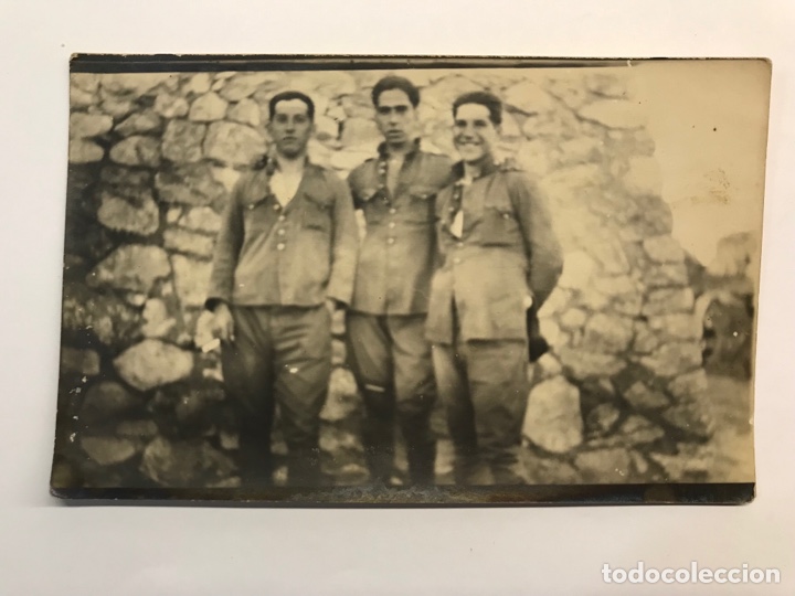 Fotograf&iacute;a antigua: MILITAR FOTOGRAF&Iacute;A. Guerra de Africa. Soldados. Para el recuerdo&hellip;, (h.1920?)