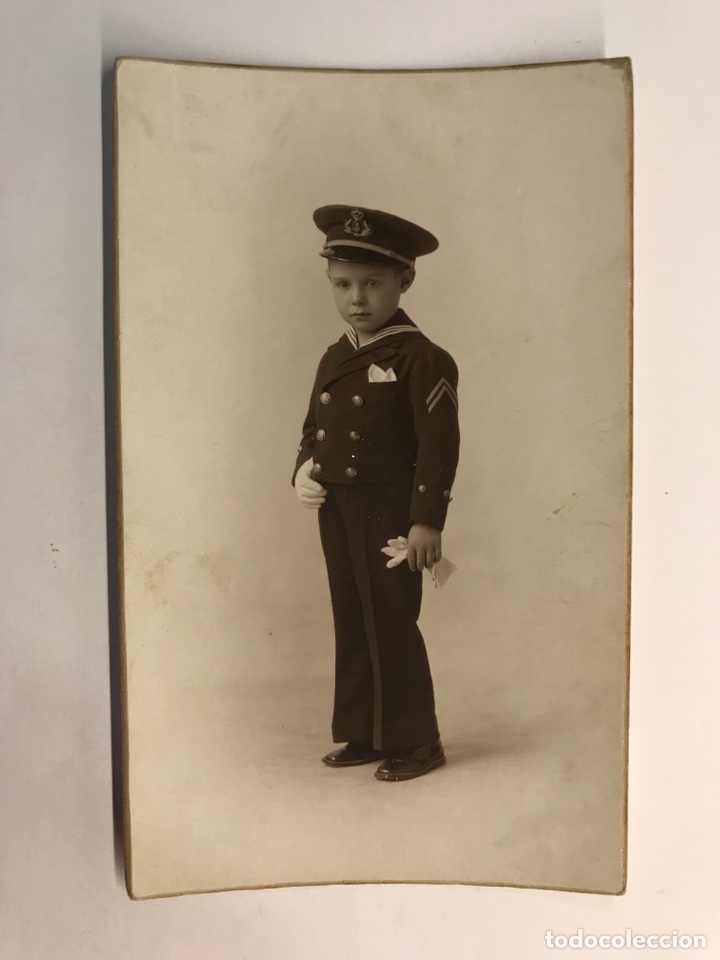 Antique Photography: CASA GARCIA, fotografo Boldun. Retrato de Marinero en el d&iacute;a de su Primera Comunion (h.1930?)