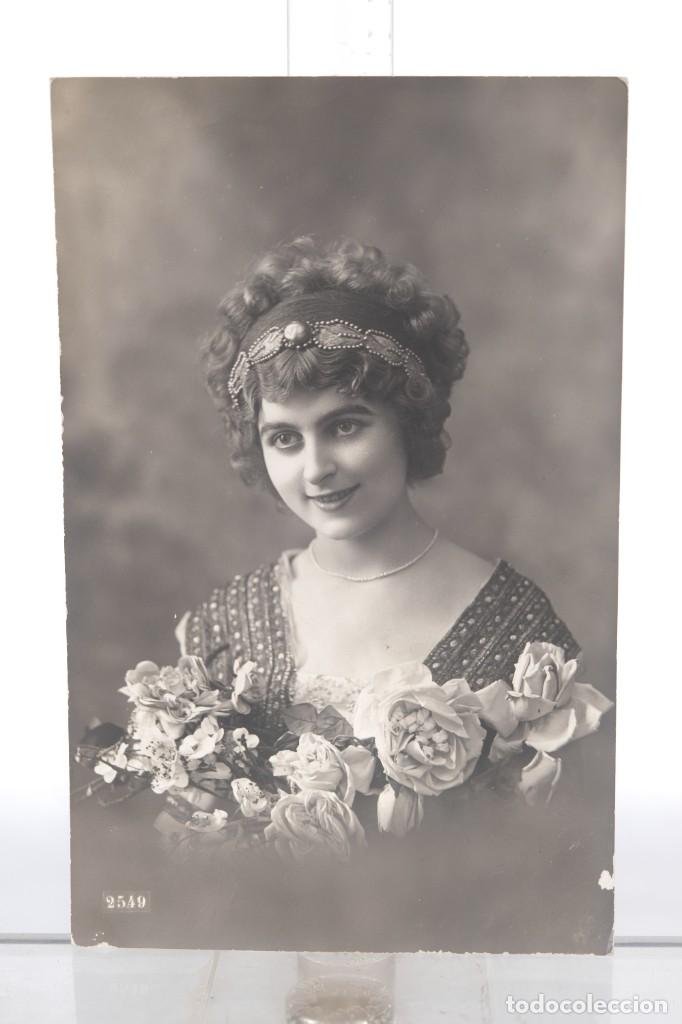 Photographie ancienne: Tarjeta Postal - Fotografia joven 1912 - 14 cm x 9 cm