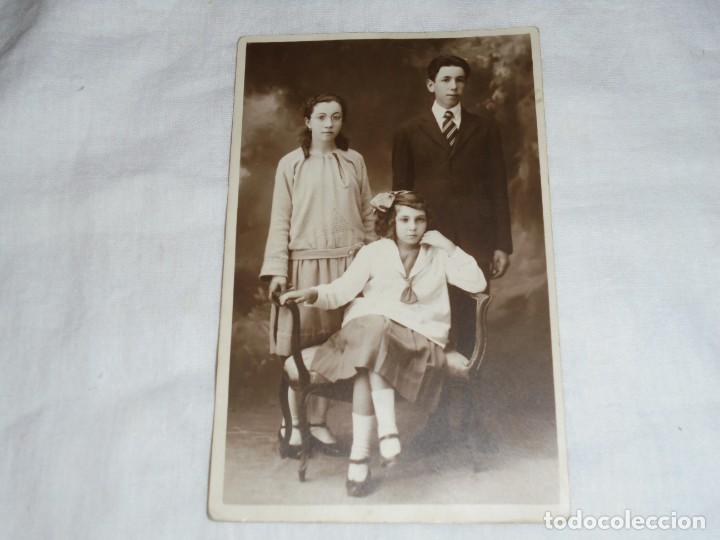 Photographie ancienne: ANTIGUA FOTO POSTAL NI&Ntilde;OS FECHADA ROSARIO 1923