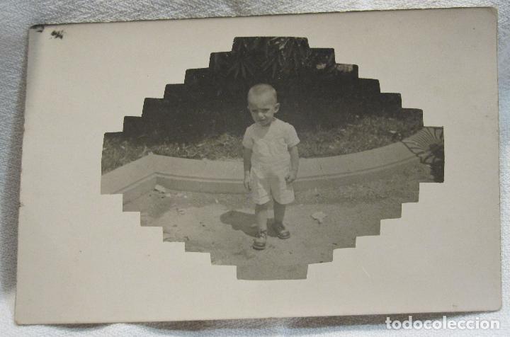 Fotograf&iacute;a antigua: FOTOGRAFIA RETRATO INFANTIL. CURIOSO REVELADO. POSTAL SIN CIRCULAR 9 X13,5 CM