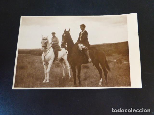Fotografia antiga: MUJERES A CABALLO POSTAL FOTOGRAFICA