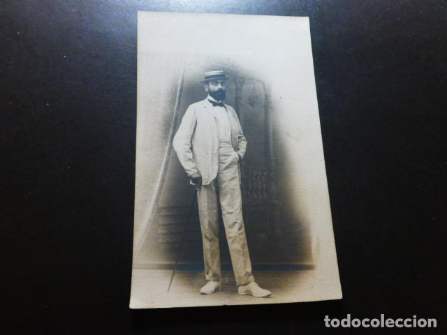 Fotografia antiga: RETRATO DE HOMBRE ELEGANTE POSTAL FOTOGRAFICA