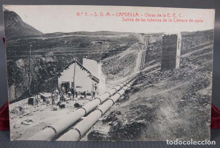 Fotografia antiga: Tarjeta postal antigua n&uacute;mero 7 - S.G.M. - Capdella Obras de la E.E.C.