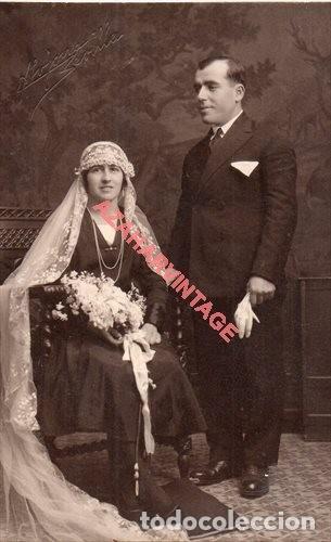 Fotografia antica: ANTIGUA POSTAL FOTOGRAFICA, NOVIA DE LUTO
