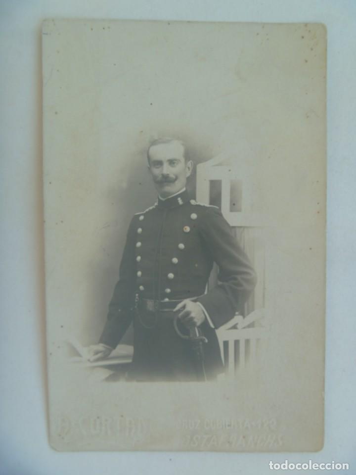 Fotograf&iacute;a antigua: GUARDIA CIVIL : FOTO DE ESTUDIO DE GUARDIA CON SABLE, PP. DE SIGLO. DE A. CORTADO, COSTAFRANCHS