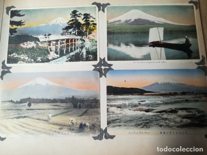 Fotograf&iacute;a antigua: 1930. Colecci&oacute;n de 204 postales antiguas de distintos paises. &Aacute;lbum japon&eacute;s de madreperla. &Uacute;nico!