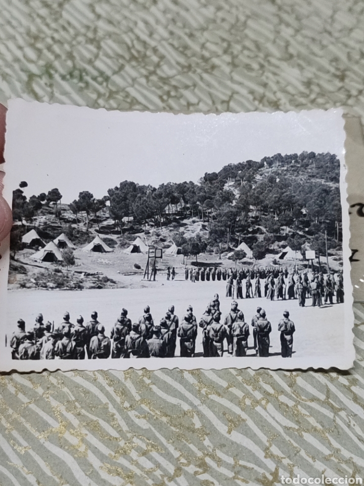 Fotograf&iacute;a antigua: Foto antigua campamento Legi&oacute;n Espa&ntilde;ola Militar Ejercito