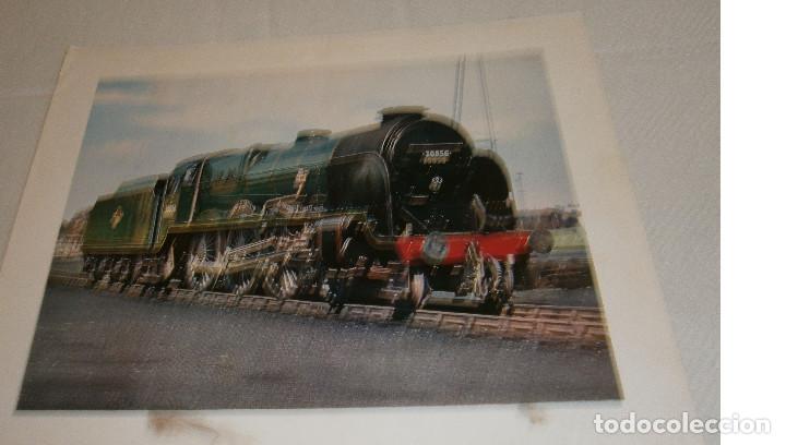 Fotografia antica: fotografia maquina de tren antigua 30 cms x 25 cms