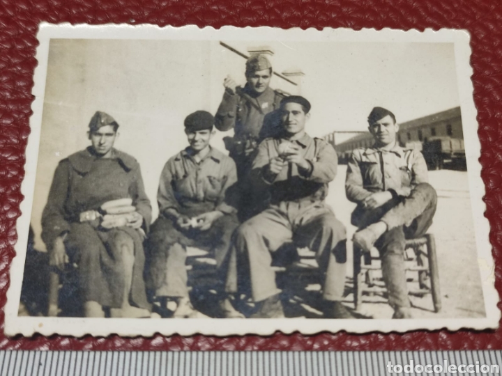 Fotografia antica: Antigua foto fotograf&iacute;a militar Regimiento 17 Artiller&iacute;a Paterna &iquest;II Rep&uacute;blica? Casa Manero