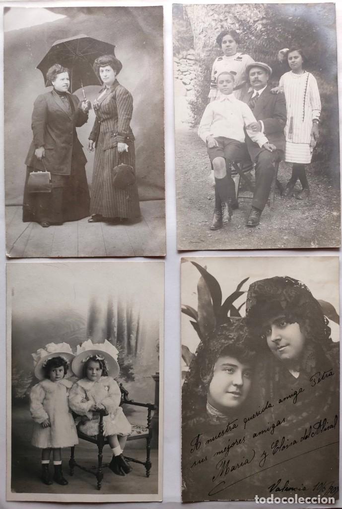Fotografia antica: LOTE CUATRO POSTALES FOTOGRAFICAS