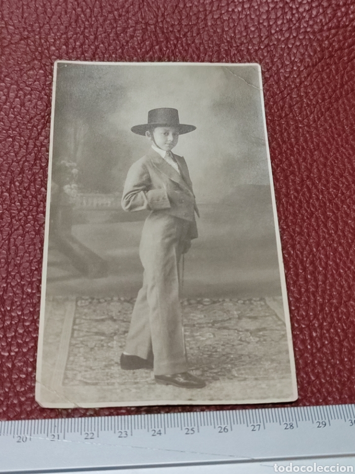 Photographie ancienne: Tarjeta postal Carte Postale Ni&ntilde;o vestido andaluz
