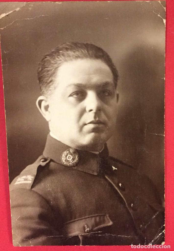 Alte Fotografie: FOTO POSTAL MILITAR 1923 DEDICADA