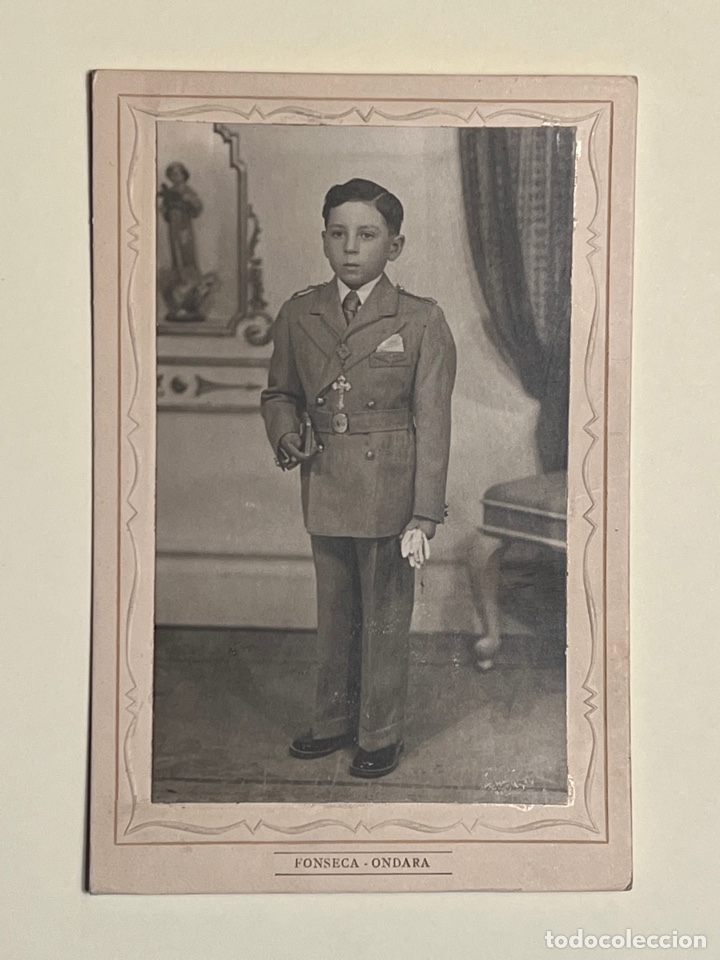 Antique Photography: ONDARA, Fonseca fot&oacute;grafo&hellip; Primera Comunion.. m&aacute;s firme que un Guardia Civil (h.1950?)
