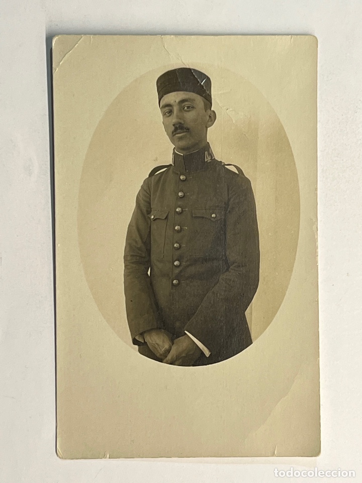 Fotografia antiga: FOTOGRAF&Iacute;A MILITAR. SOLDADO Regimiento de Infanter&iacute;a No.41, Cadiz, de sobrenombre EL CAUTIVO