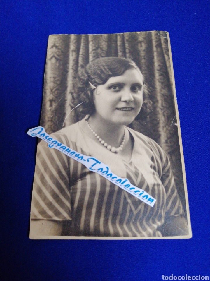 Fotograf&iacute;a antigua: MODELO A&Ntilde;O 1932 TARJETA POSTAL CON SELLO FOT&Oacute;GRAFO