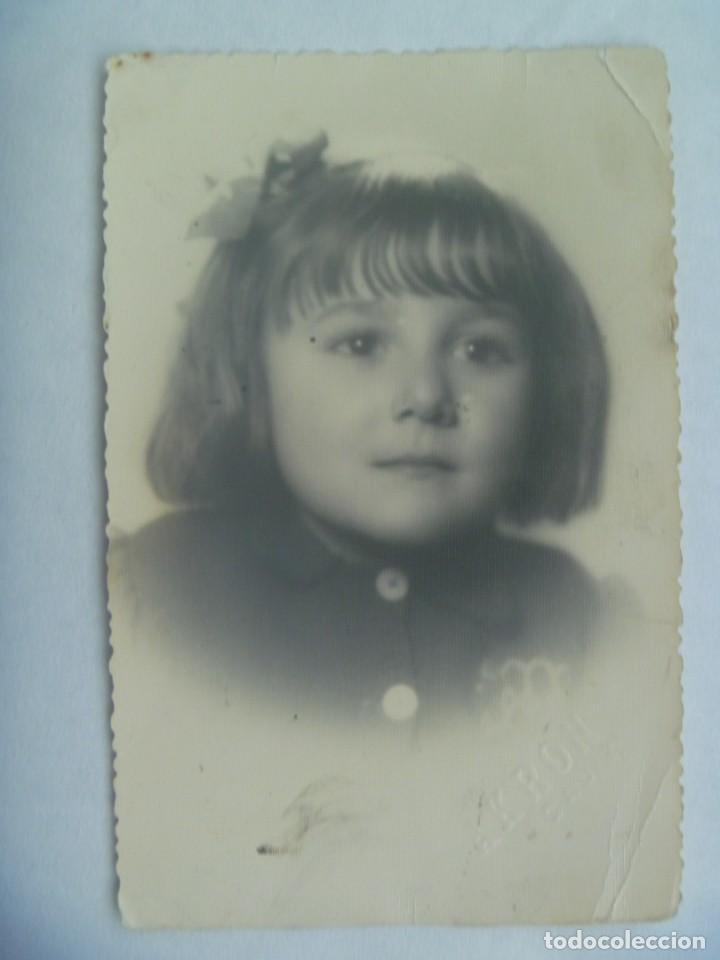 Alte Fotografie: PRECIOSA FOTO DE ESTUDIO DE NI&Ntilde;A, A&Ntilde;OS 40. DE AKRON, CADIZ
