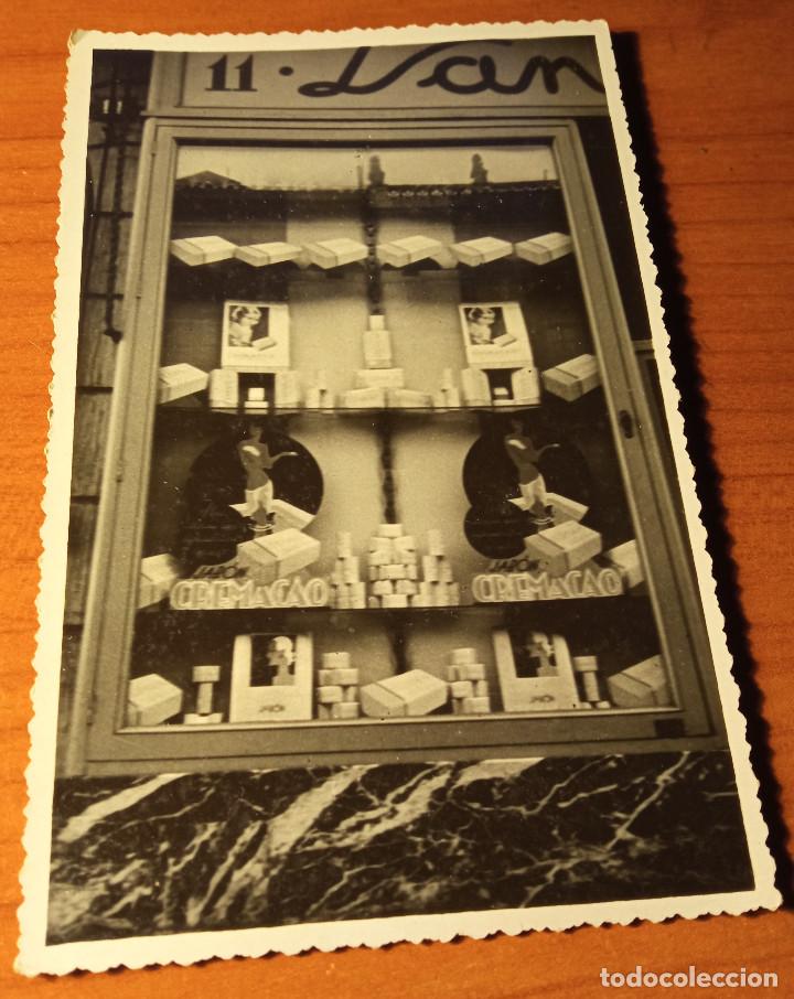 Antique Photography: Tarjeta postal Perfumeria J.Coll jab&oacute;n Cremacacao-Barcelona