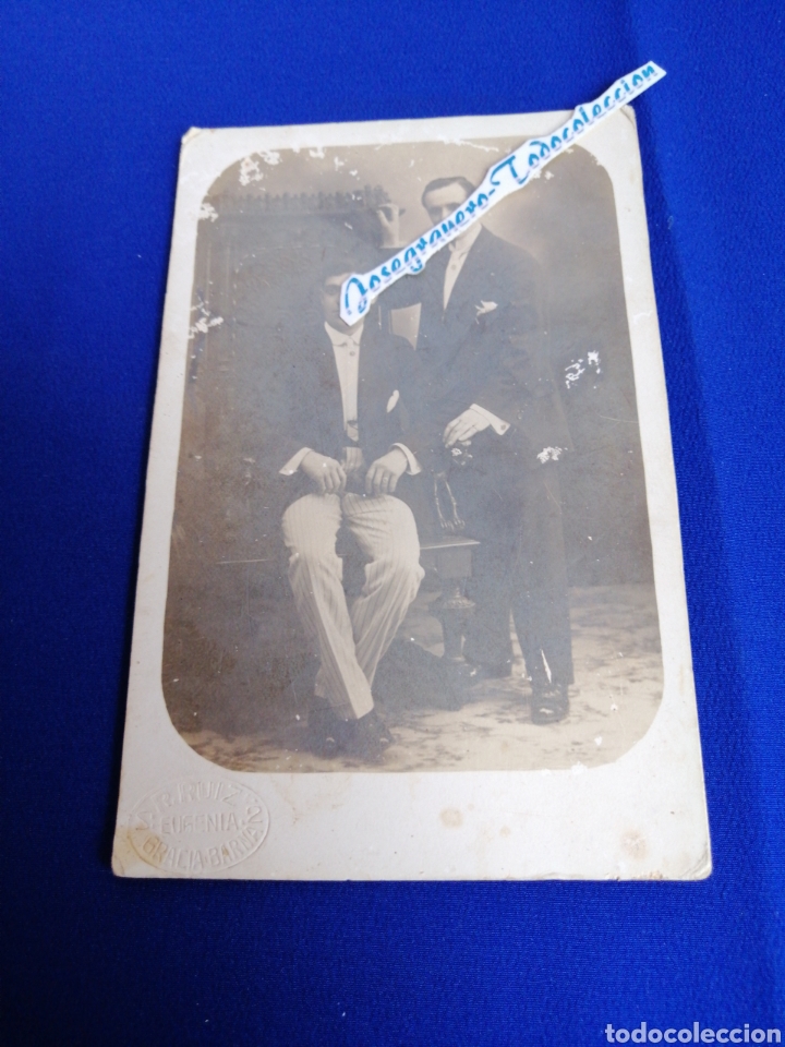 Alte Fotografie: MODELOS POSANDO A&Ntilde;O 1918 TARJETA FOTOGR&Aacute;FICA