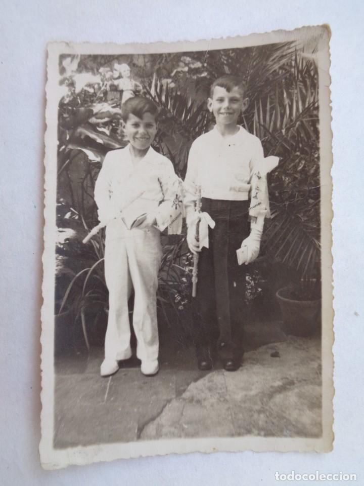 Alte Fotografie: MINUTERO DE FOTOGRAFO CALLEJERO DE NI&Ntilde;OS DE PRIMERA COMUNION, A&Ntilde;OS 30 - 40