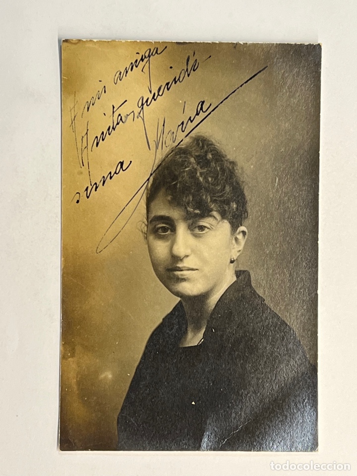 Fotograf&iacute;a antigua: ALMERIA. Fotograf&iacute;a Guapa y joven Almeriense.. an&oacute;nimo&hellip;, (h.1910?) dedicada..