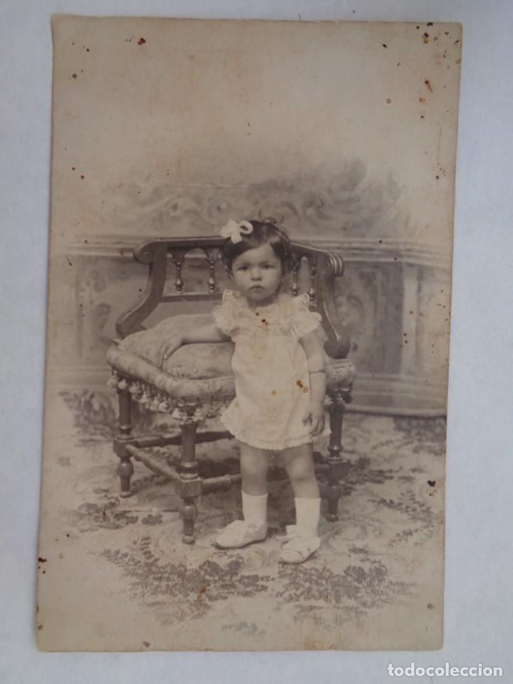 Antique Photography: PRECIOSA FOTO DE ESTUDIO DE NI&Ntilde;A , PRINCIPIOS DE SIGLO