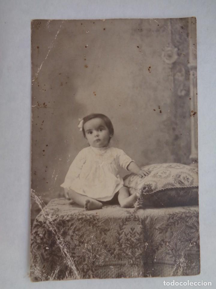 Antique Photography: PRECIOSA FOTO DE ESTUDIO DE NI&Ntilde;A PEQUE&Ntilde;A, PRINCIPIOS SIGLO