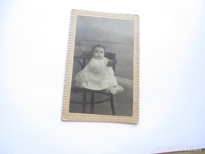 Antique Photography: ANTIGUA TARJETA POSTAL: FOTO DE NI&Ntilde;A-1-2-19.- UNI&Oacute;N UNIVERSAL DE CORREOS-14X9 CM.-USADA