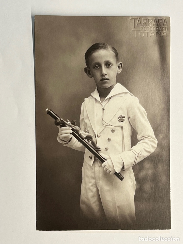 Antique Photography: NI&Ntilde;OS. FOTOGRAFO TARRAGA&hellip;.TOTANA, Ni&ntilde;o en su Primera Comunion (h.1930?)