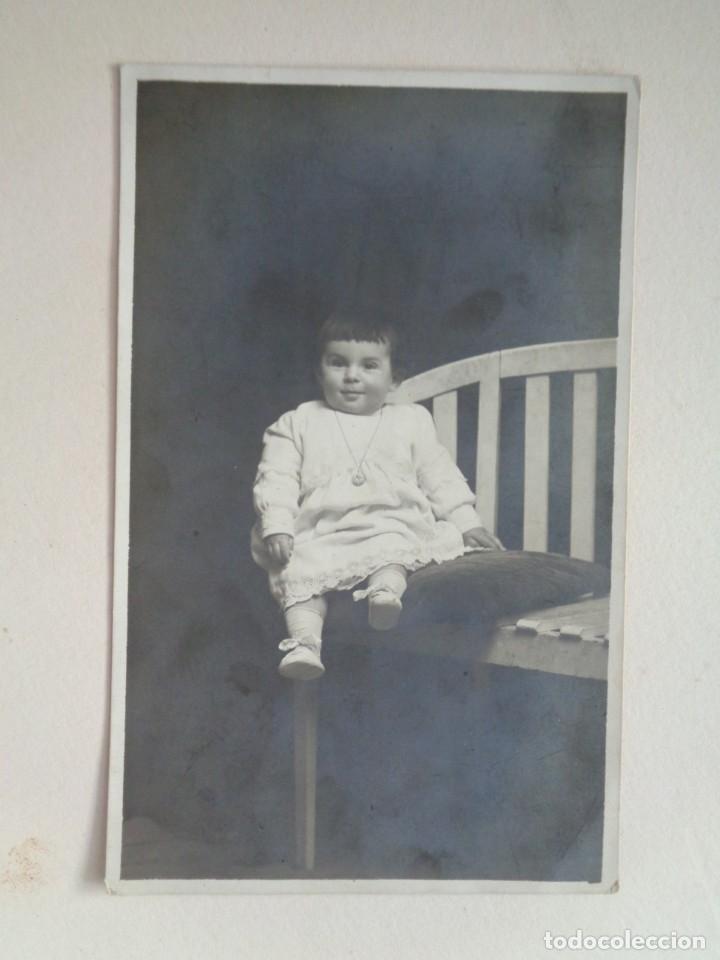 Fotografia antica: PRECIOSA FOTO DE ESTUDIO DE NI&Ntilde;A, PRINCIPIOS DE SIGLO