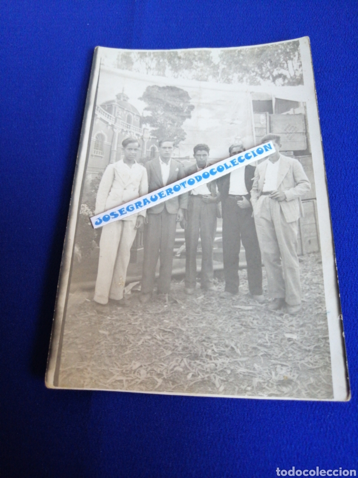 Alte Fotografie: MODELOS J&Oacute;VENES POSANDO TARJETA FOTOGRAF&Iacute;A ANTIGUA