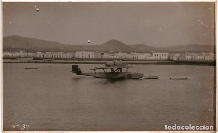 Alte Fotografie: TARJETA POSTAL - AVIONETA AQUILES HEITZ 37