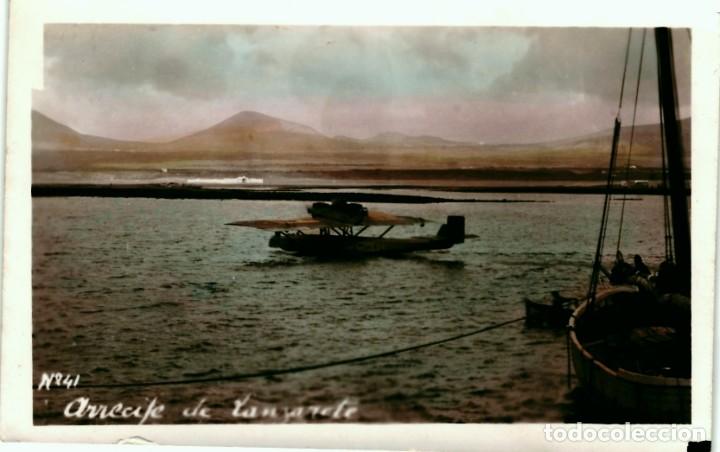 Alte Fotografie: TARJETA POSTAL ARRECIFE DE LANZAROTE N &ordm;41 AQUILES HEITZ -